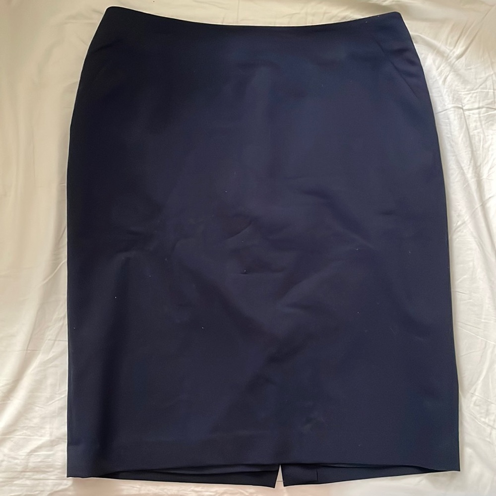 Navy Tommy Hilfiger Pencil Skirt